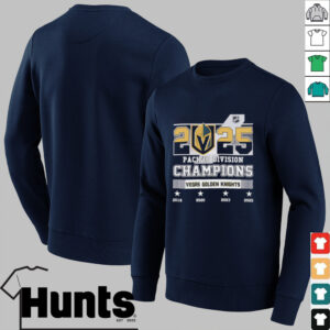 2025 Pacific Division Champions Vegas Golden Knights shirt