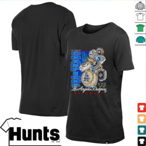 8 time Champions Los Angeles Dodgers baseball rings shirt