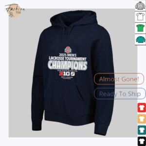 84 Scarlet Ohio State Buckeyes 2025 Big Ten Mens Lacrosse Conference Tournament Champions T Shirt2