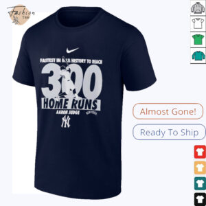 Aaron Judge New York Yankees Nike 300 Home Runs Milestone...