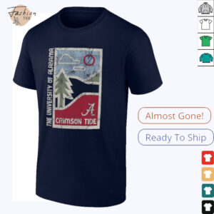 Alabama Crimson Tide Comfort Minimal Vista Distressed T Shirt