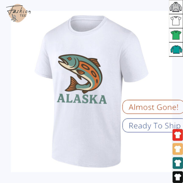 Alaska Salmon Fishing Native American Indigenous Tlingit Art Shirt