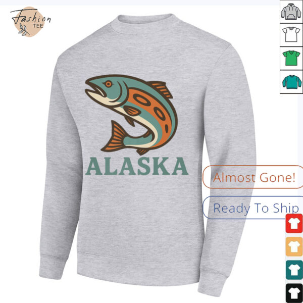 Alaska Salmon Fishing Native American Indigenous Tlingit Art Shirt