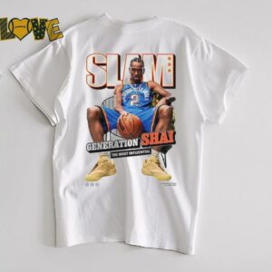Alexander Oklahoma City Thunder SLAM 2025 Cover Graphic T Shirt3
