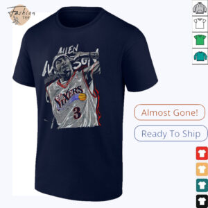 Allen Iverson 3 Philadelphia 76er the answer signature shirt3