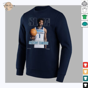 Anthony Edwards Minnesota Timberwolves SLAM Cover T Shirt 4 11zon3