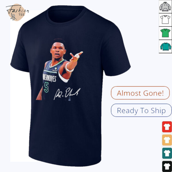 Anthony Edwards Minnesota Timberwolves signature graphic shirt