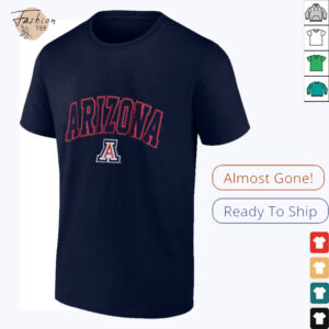 Arizona Wildcats Heather Charcoal Basic Arch T Shirt
