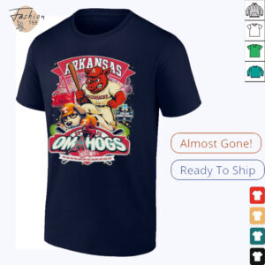 Arkansas Razorbacks Stomp Tennessee Volunteers NCAA 2025 College World Series Mascot T shirts2 1