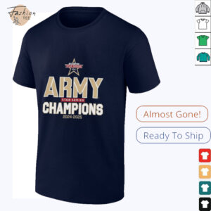 Army Black Knights 2025 Star Series Champions T Shirt3