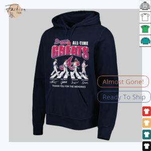 Atlanta Braves All Time Great Road Abbey Signatures T shirts
