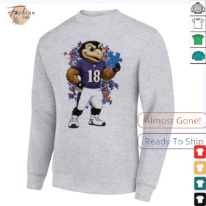 Autism Awareness Baltimore Ravens mascot 2025 shirt