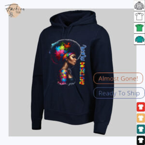 Autism Awareness Mom Afro Autism Black Mother T shirt