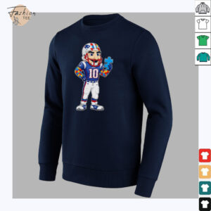 Autism Awareness New England Patriots mascot 2025 shirt