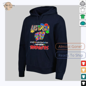 Autism accept understand love Wisconsin Badgers shirt