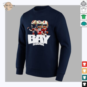 Bay Legendz Jerry Rice Joe Montana Steve Young San Francisco 49ers shirt3