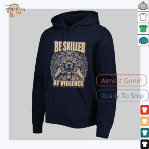 Be Skilled At Violence Lion Chain Fighter Warrior Typography Graphic...