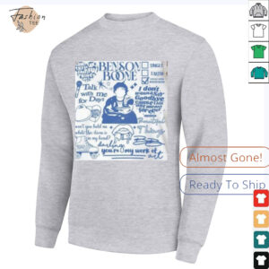 Benson Boone Doodle Art Fireworks Tour T Shirt0