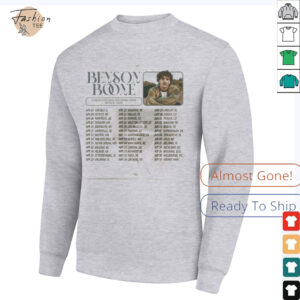 Benson Boone Fireworks Tour 2025 Fan Gift T Shirt0