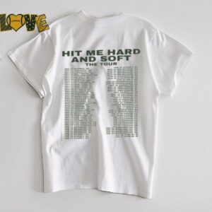 Billie Eilish WomenaE™s Hit Me Hard Tour T Shirt2