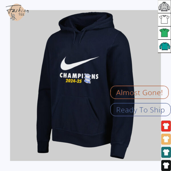 Birmingham City FC Champions 2024 25 swoosh logo shirt