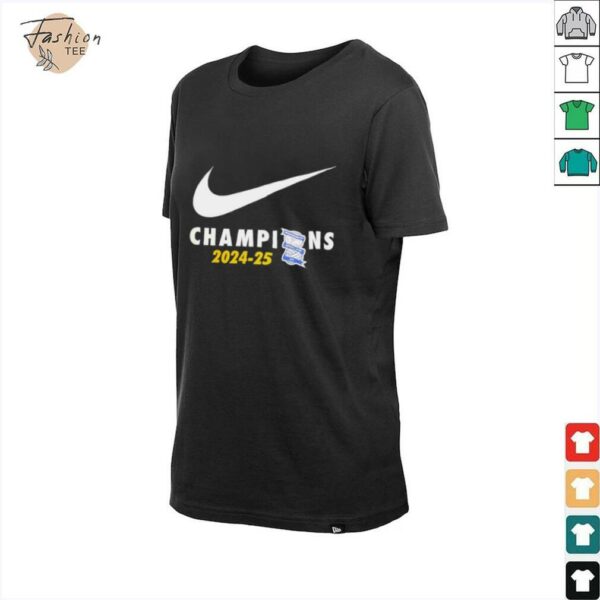 Birmingham City FC Champions 2024 25 swoosh logo shirt