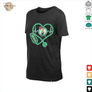 Boston Celtics Caring Hearts Nurses T Shirts