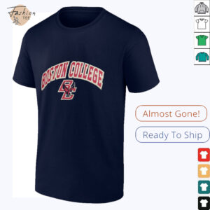 Boston College Eagles Heather Charcoal Basic Long Sleeve T Shirt