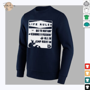 Brandon Davis Life Rules 90 To Nothin Kissing And Huggin All In Jump Right In T shirts3
