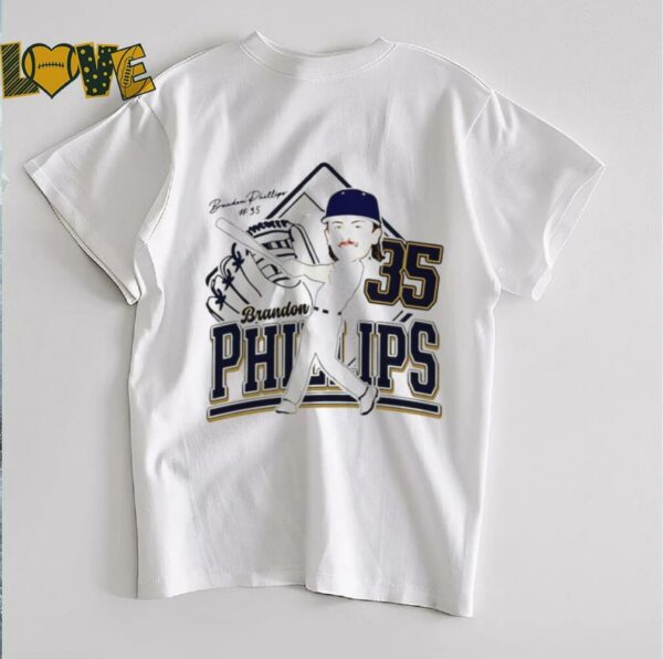 Brandon Phillips CSU Baseball caricature ’25 shirt