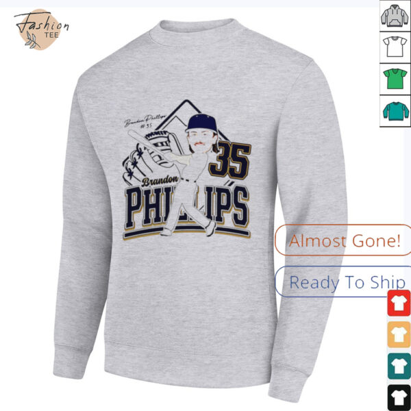 Brandon Phillips CSU Baseball caricature ’25 shirt