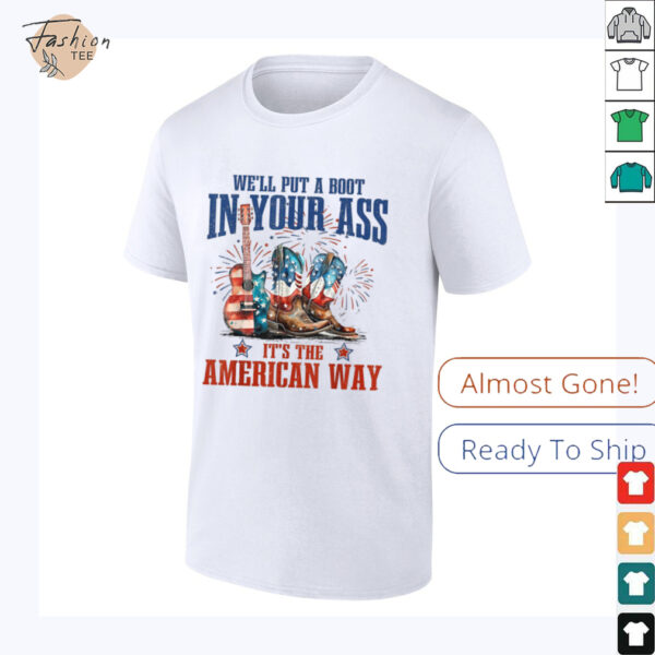 Brought To You Courtesy Of The Red, White & Blue Cowgirl T Shirt