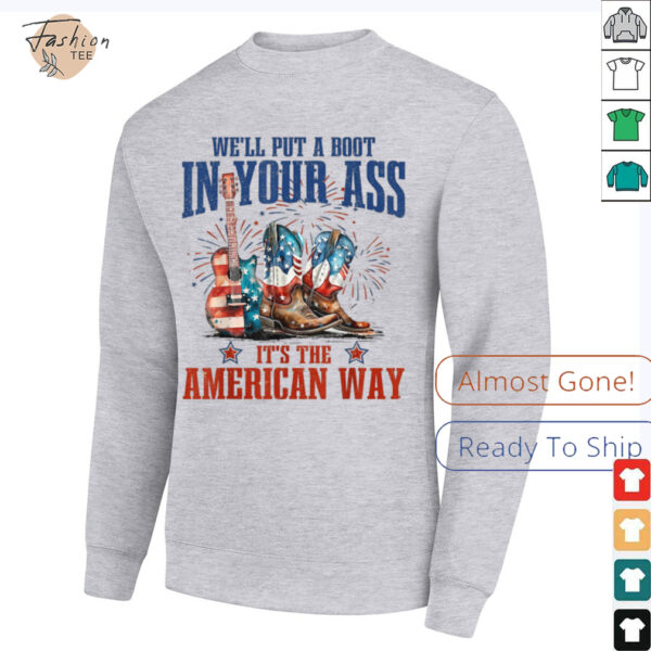 Brought To You Courtesy Of The Red, White & Blue Cowgirl T Shirt