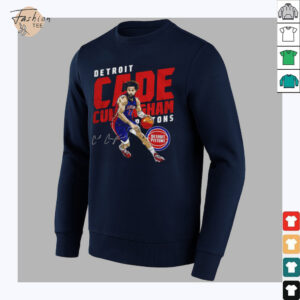 Cade Cunningham Detroit Pistons basketball player slant signature shirt3