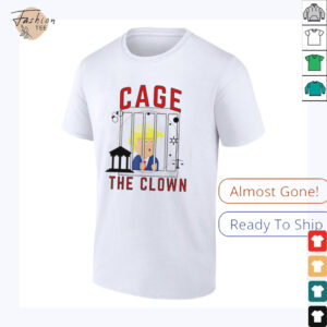 Cage the clown Trump in Prison shirt