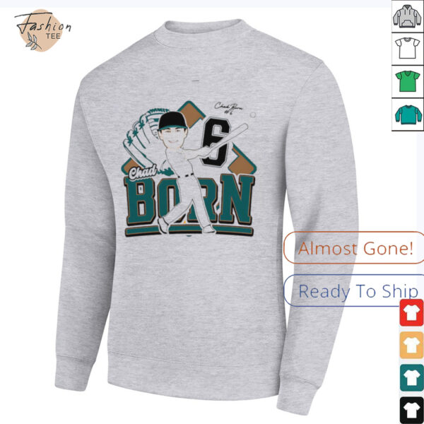 Chad Born Coastal Carolina Baseball caricature ’25 shirt
