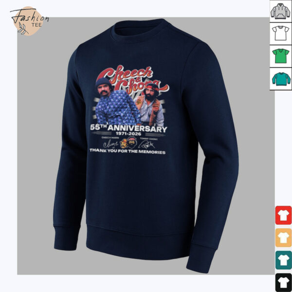 Cheech & Chong 55th Anniversary 1971 2026 Signature Thank You For The Memories Unisex T Shirt