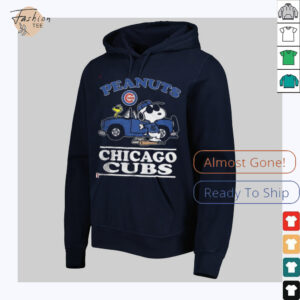 Chicago Cubs Peanuts Snoopy driving car shirt2