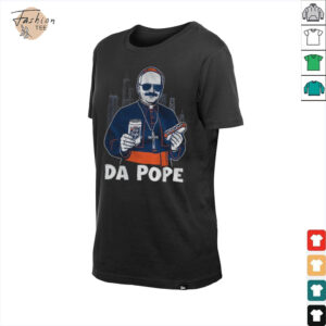 Chicago’s Pope Leo XIV Da Pope holding beer and hotdog...