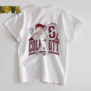 Colby Ott Eastern Kentucky Baseball caricature ’25 shirt