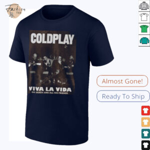 Coldplay Viva La Vida World Tour T Shirt3
