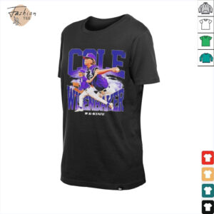 Cole Wisenbaker Kansas State Baseball Player Collage T Shirt2