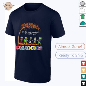 Columbus Sports Teams Mascots & Beatles Abbey Road “It’s The Most Wonderful Time Of The Year” Shirt – Stinger & Classic Holiday Music