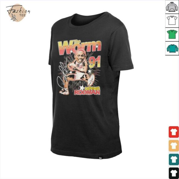 Dennis Rodman The Worm big head signature shirt