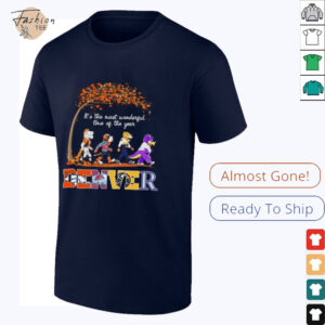 Denver Sports Teams Mascots & Beatles Abbey Road “It’s The Most Wonderful Time Of The Year” Shirt – Mile High Mascots & Classic Holiday Music