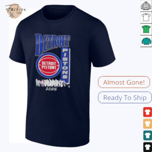 Detroit Pistons Youth 2025 NBA Playoffs Hype T Shirt