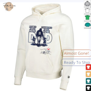 Detroit Tigers Dad A sons first hero a daughters first love Happy Fathers Day 2025 shirt3