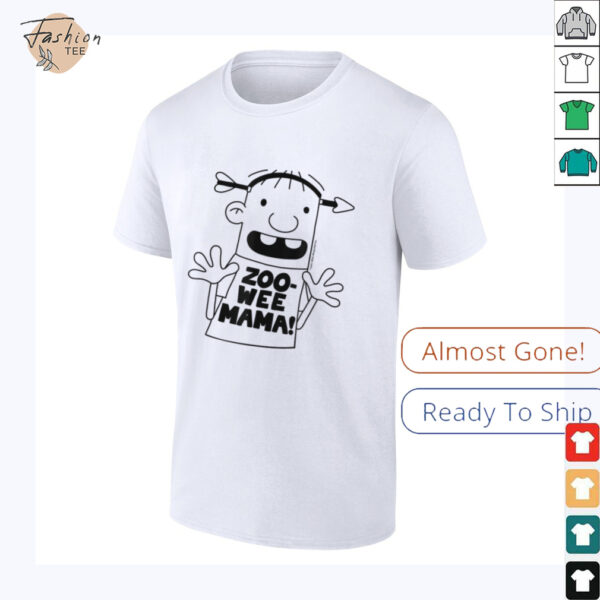 Diary of a Wimpy Kid Rowley Zoo Wee Mama Big Face T Shirt