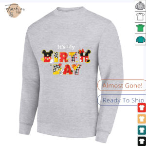 Disney Mickey & Minnie It's My Birthday Big Letters Party Shirt
