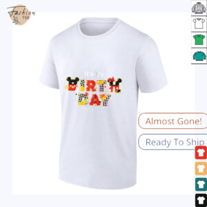 Disney Mickey & Minnie It's My Birthday Big Letters Party Shirt